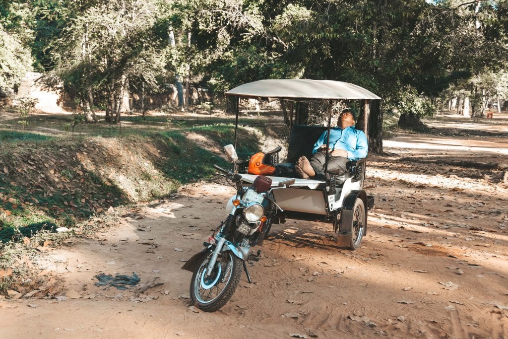 Tuktuk Angkor Wat, Cambodja.