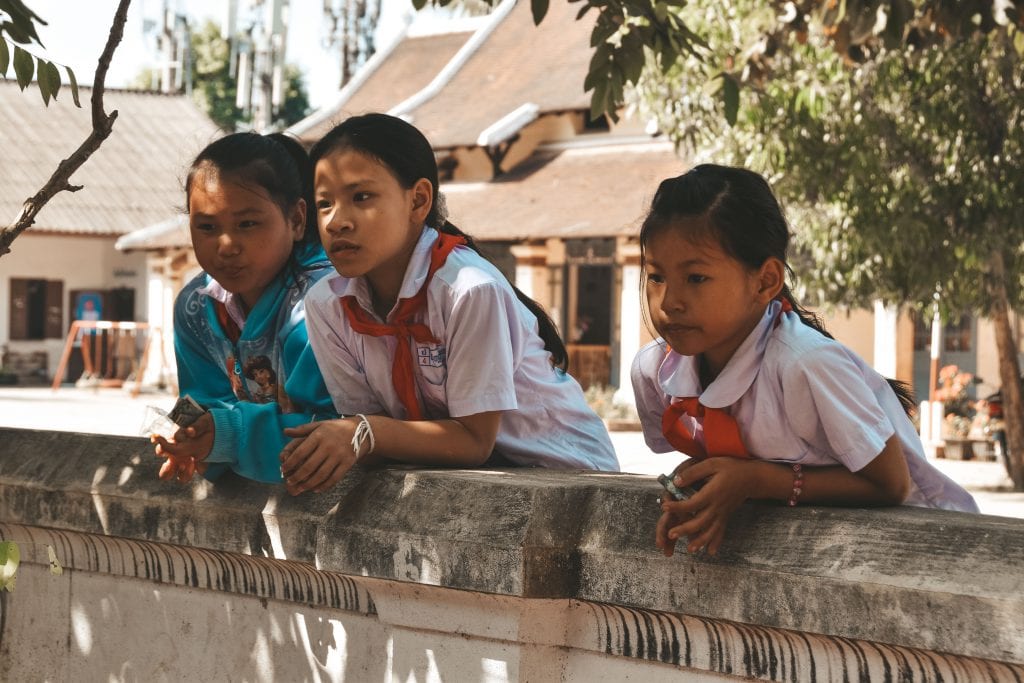 Kinderen school Laos.