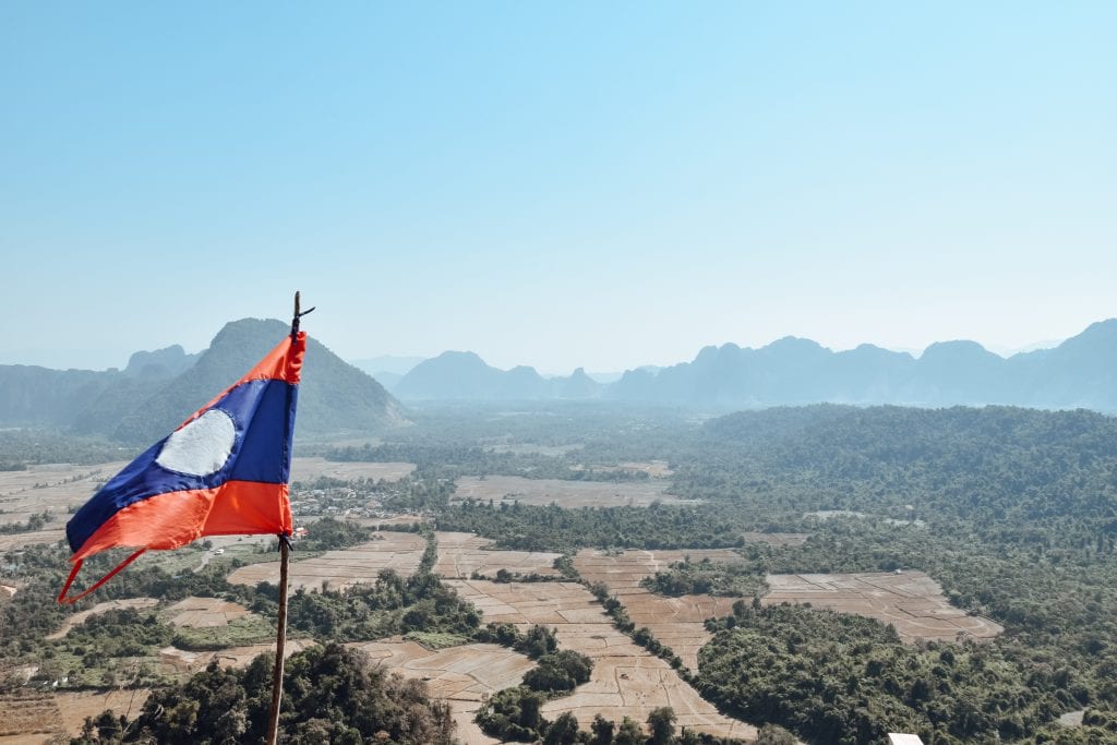 Laos viewpoint Vang Vieng.