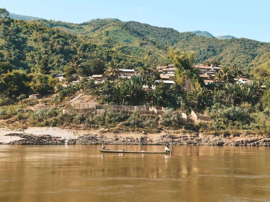 Mekong rivier slowboat.