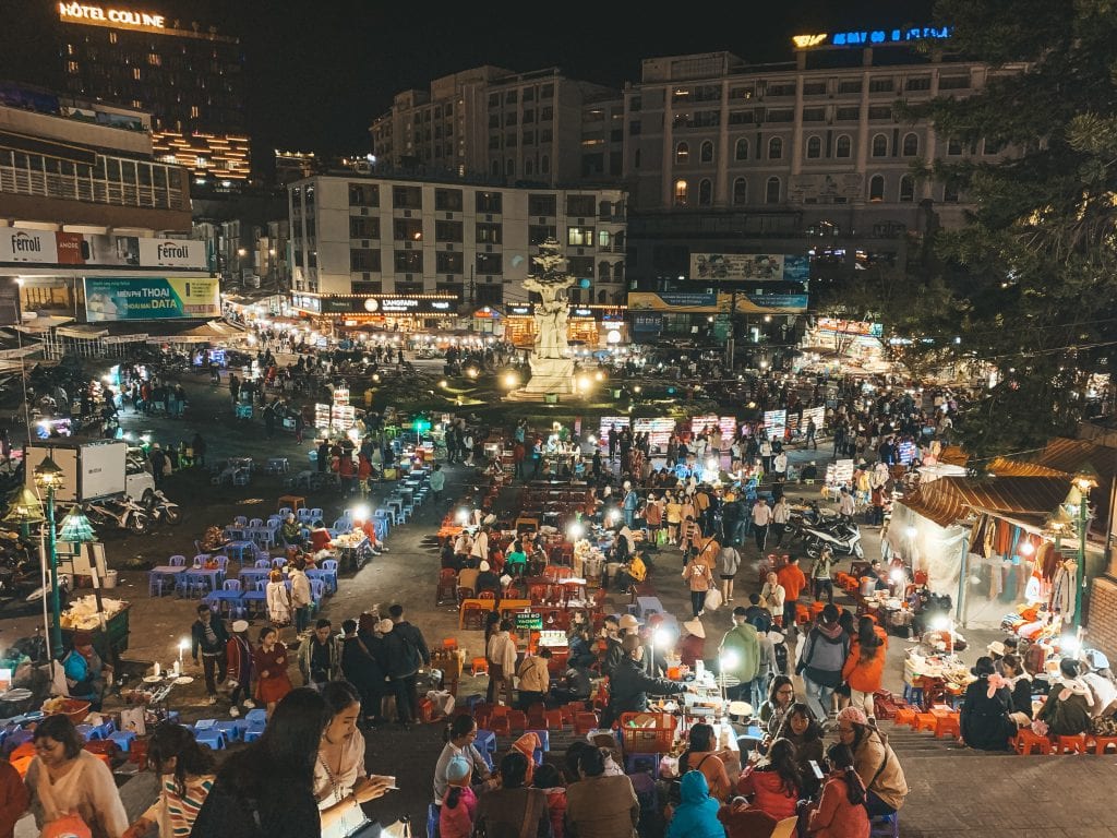 Nachtmarkt in Dalat.