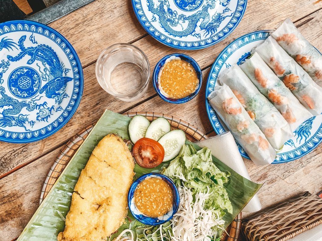 Vietnamees eten in Hué.