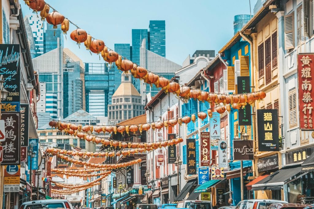Chinatown Singapore straat.