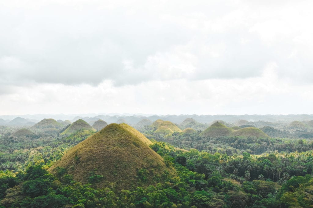 Chocolate Hills Filipijnen Bohol.