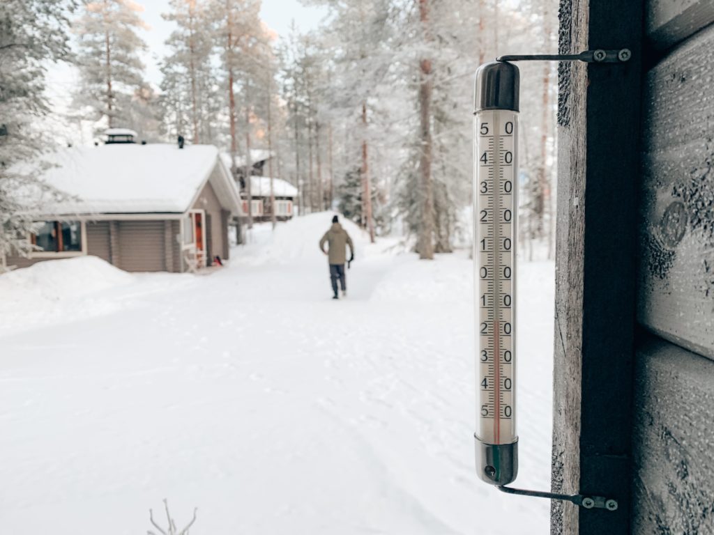 Lapland temperatuur winter.